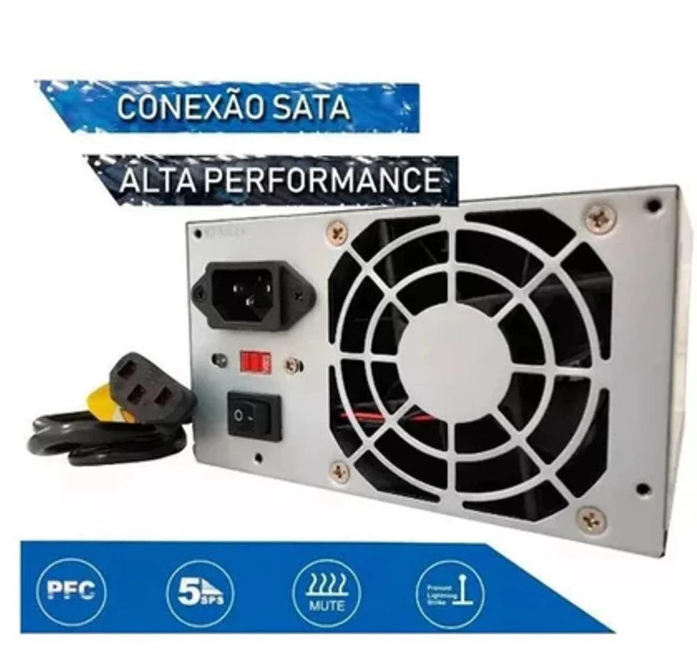 Fonte Alimentação Atx 200w Bivolt PC Computador