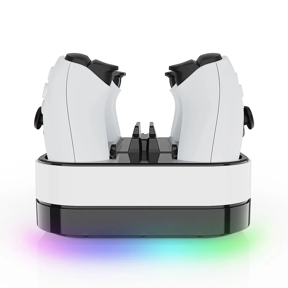 Base Carregamento Dock P/ 2 Controles Dualsense Ps5 Portal