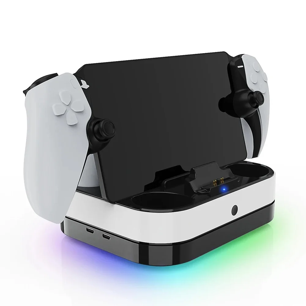 Base Carregamento Dock P/ 2 Controles Dualsense Ps5 Portal