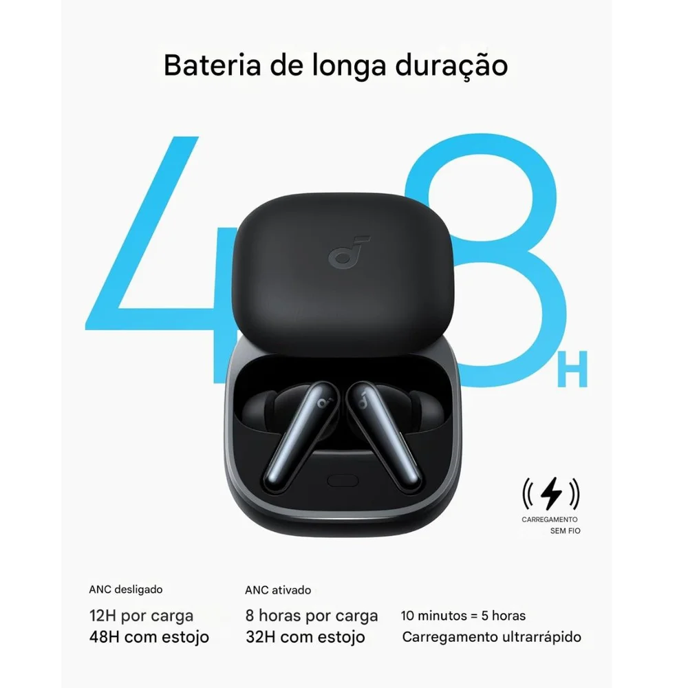 Anker Soundcore Liberty5 ブラック Produtos com até 15 OFF no PIX KaBuM