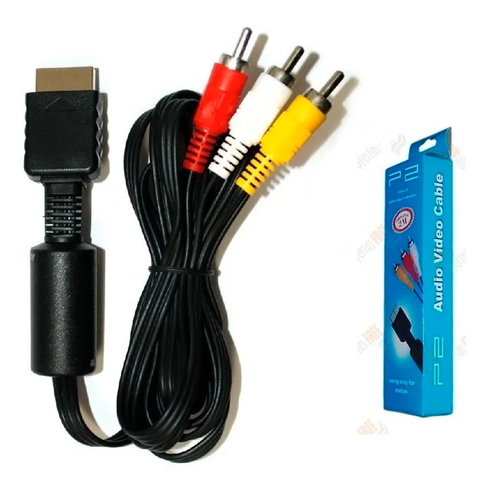Cabo Áudio E Vídeo Para Playstation 1, Ps2 E Ps3, 1,80m. Cabo Áudio E Vídeo Para Playstation 1, Ps2 E Ps3, 1,80m.