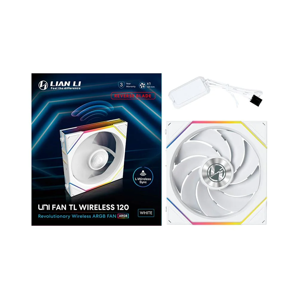 LIANLI UNI FAN TL WIRELESS 120 リバースブレード Produtos com até 15 OFF no PIX KaBuM