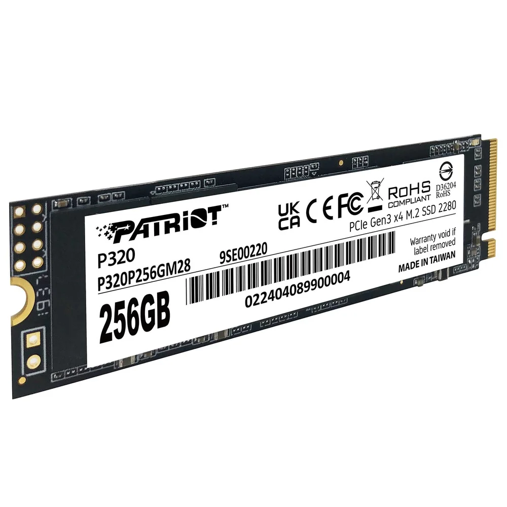 SSD 256gb Patriot P320 M.2 2280 Nvme PCie Gen 3 X4 P320p256gm28 SSD 256gb Patriot P320 M.2 2280 Nvme PCie Gen 3 X4 P320p256gm28