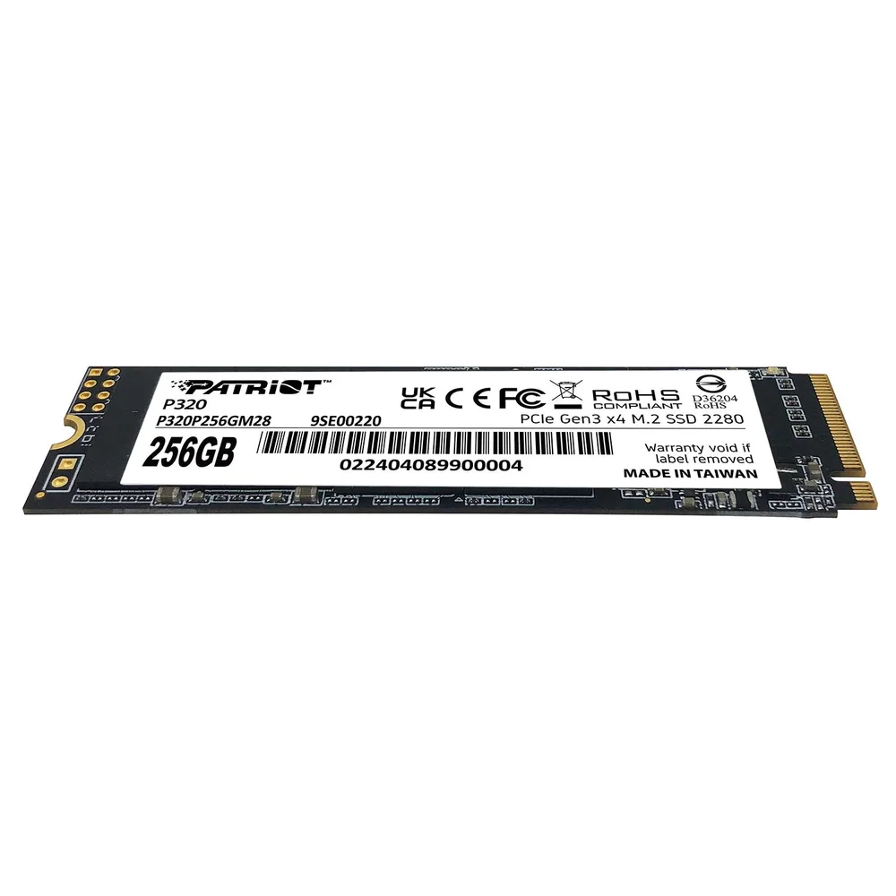 SSD 256gb Patriot P320 M.2 2280 Nvme PCie Gen 3 X4 P320p256gm28 SSD 256gb Patriot P320 M.2 2280 Nvme PCie Gen 3 X4 P320p256gm28