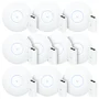 10 Roteadores Wi-fi 6 Access Point 3.0 Gbps + 10 Injetores Poe | 10 U6+ Ubiquiti Com 10 Fontes 48v 15w