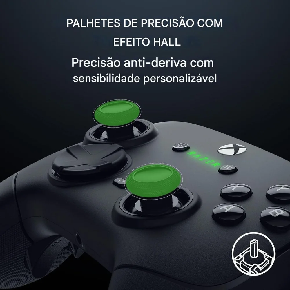 Controle Gmaer Sem Fio Razer Wolverine V3 Pro Para XBOX/pc - Preto Controle Gmaer Sem Fio Razer Wolverine V3 Pro Para XBOX/pc - Preto