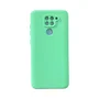 Capa Xiaomi Redmi Note 9 Silicone Aveludada Protege Câmera Colorida Capinha Anti Impacto Redmi Note 9:verde Folha