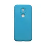 Capa Moto G7 Power Silicone Aveludada Protege Câmera Colorida Capinha Anti Impacto G7 Power:azul Celeste