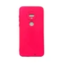 Capa Moto G7 / G7 Plus Silicone Aveludada Colorida Capinha Anti Impacto G7 / G7 Plus:rosa Shock