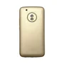 Capa Moto G5 Plus Silicone Aveludada Colorida Capinha Anti Impacto G5 Plus:dourado