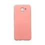Capa Samsung J6 Silicone Aveludada Protege Câmera Colorida Capinha Anti Impacto J6:rosa Bebê