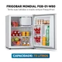 Frigobar Mondial 73l Porta Reversível Branco Fgb-01-w80 Frigobar 73l -  Fgb-01-w80 - 127v/60hz