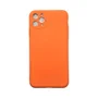 Capa Iphone 11 Pro Max Silicone Aveludada Protege Câmera Colorida Capinha Anti Impacto 11 Pro Max:laranja