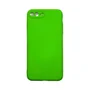 Capa Iphone 7 Plus / 8 Plus Silicone Aveludada Protege Câmera Colorida Capinha Anti Impacto Iphone 7 Plus:verde