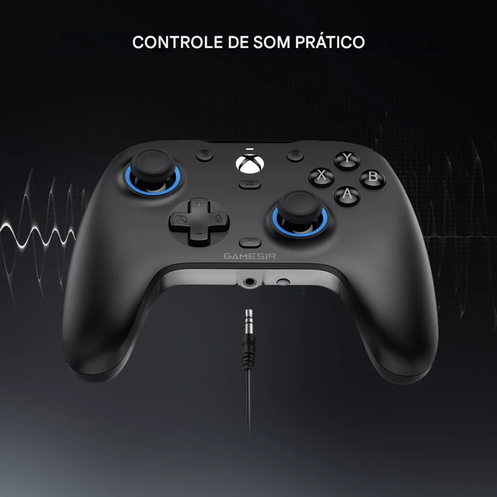 Controle GameSir G7 SE com Fio para Xbox One, Series S/X PC com Hall Effect Botões Membrana Paddles - Preto Controle GameSir G7 SE com Fio para Xbox One, Series S/X PC com Hall Effect Botões Membrana Paddles - Preto