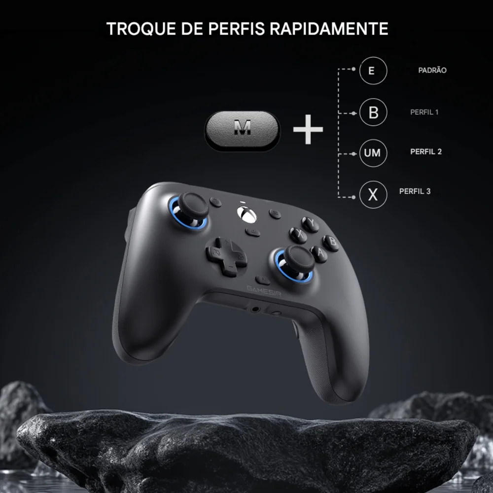 Controle GameSir G7 SE com Fio para Xbox One, Series S/X PC com Hall Effect Botões Membrana Paddles - Preto Controle GameSir G7 SE com Fio para Xbox One, Series S/X PC com Hall Effect Botões Membrana Paddles - Preto