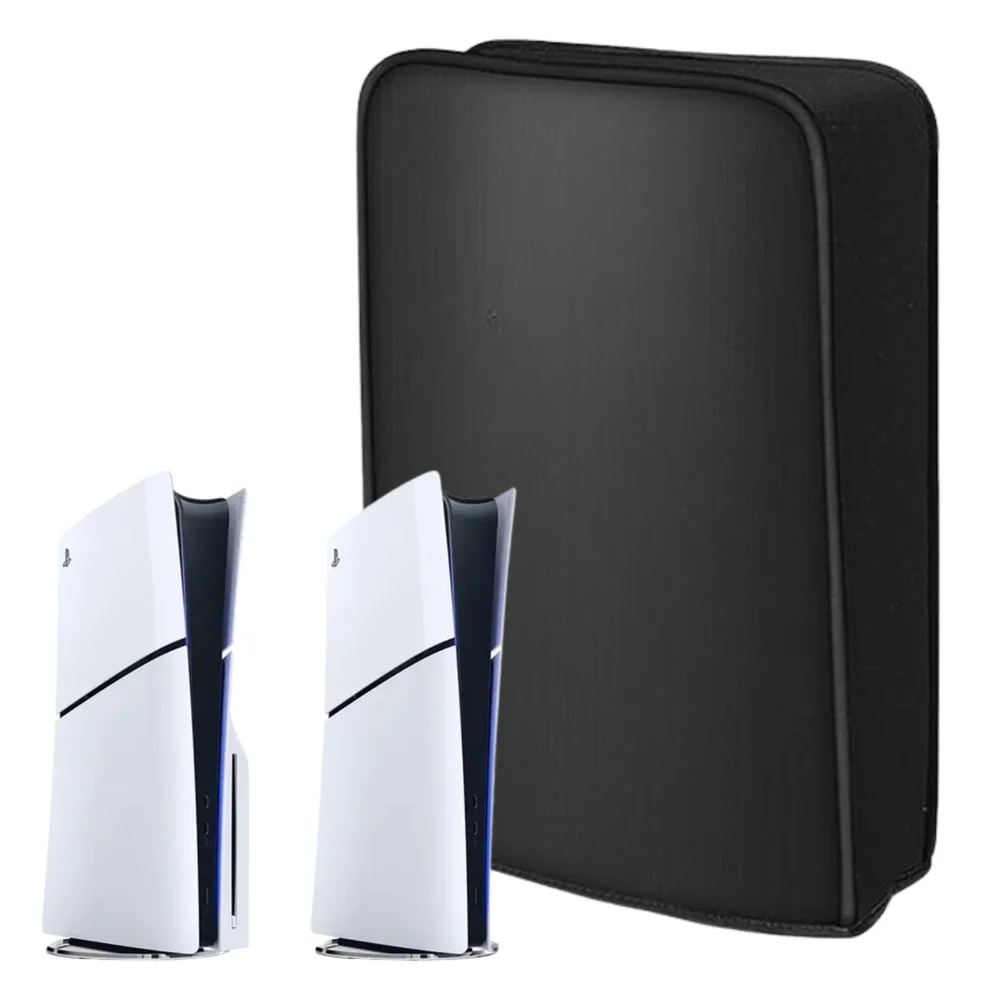Capa De Proteção Antipoeira Para Playstation 5 Slim Digital E Ulta Preta