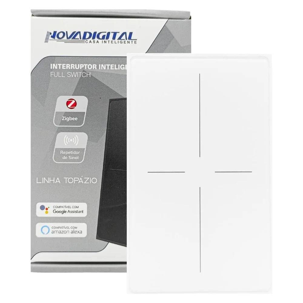 ヨッチ Interruptor Inteligente Topázio 4 Botões Zigbee