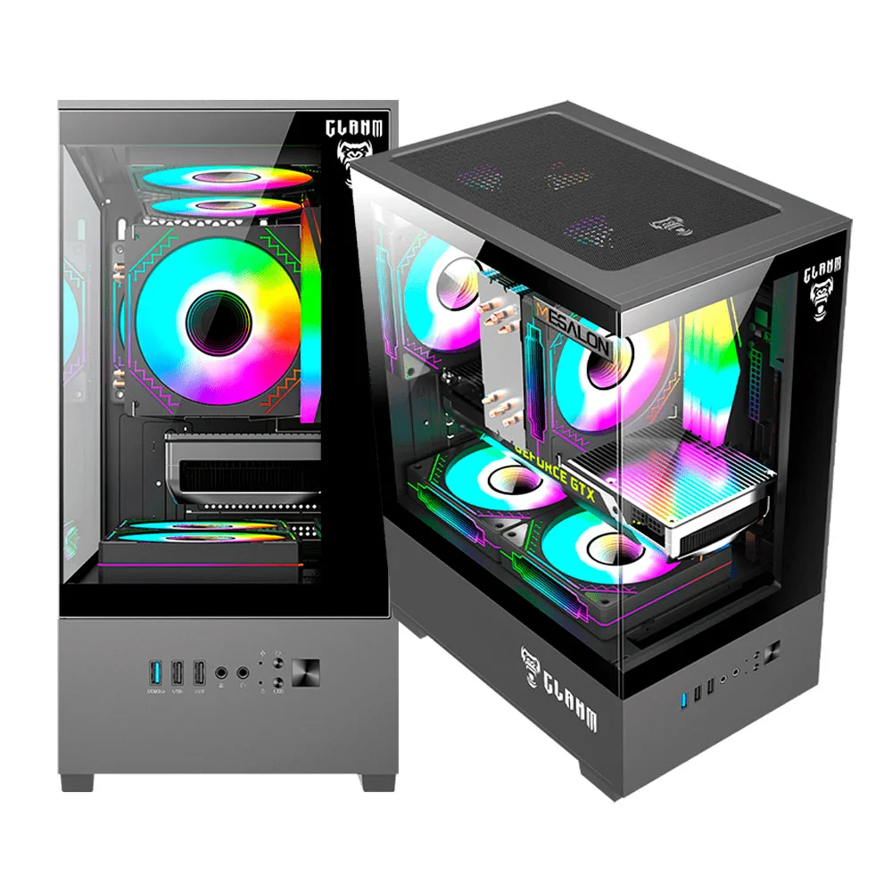Gabinete Gamer Aquario Megalon 4 Fan Matx Mini-itx Clanm Gabinete Gamer Aquario Megalon 4 Fan Matx Mini-itx Clanm