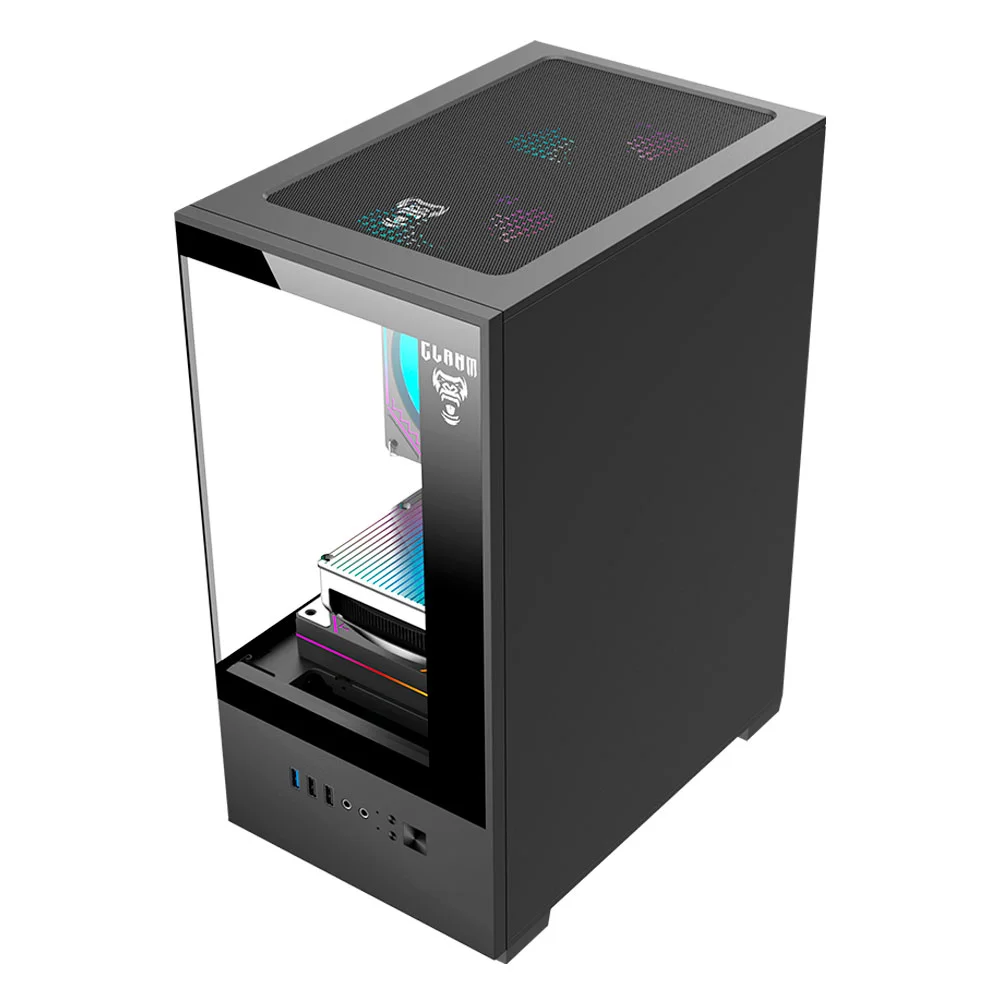 Gabinete Gamer Aquario Megalon 4 Fan Matx Mini-itx Clanm Gabinete Gamer Aquario Megalon 4 Fan Matx Mini-itx Clanm