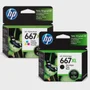 Kit Cartucho Hp 667 E 667xl Preto Color P/ 2776
