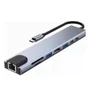 Adaptador Hub Usb-c 8 Em 1 Saída HDMI 4k Thunderbolt 3 Compativel Com Macbook