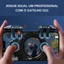 Kit Gatilho Gamer Celular + Luva Dedo (free Fire, Cod, Pubg)