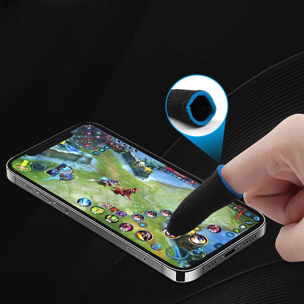 Kit Gatilho Gamer Celular + Luva Dedo (free Fire, Cod, Pubg)