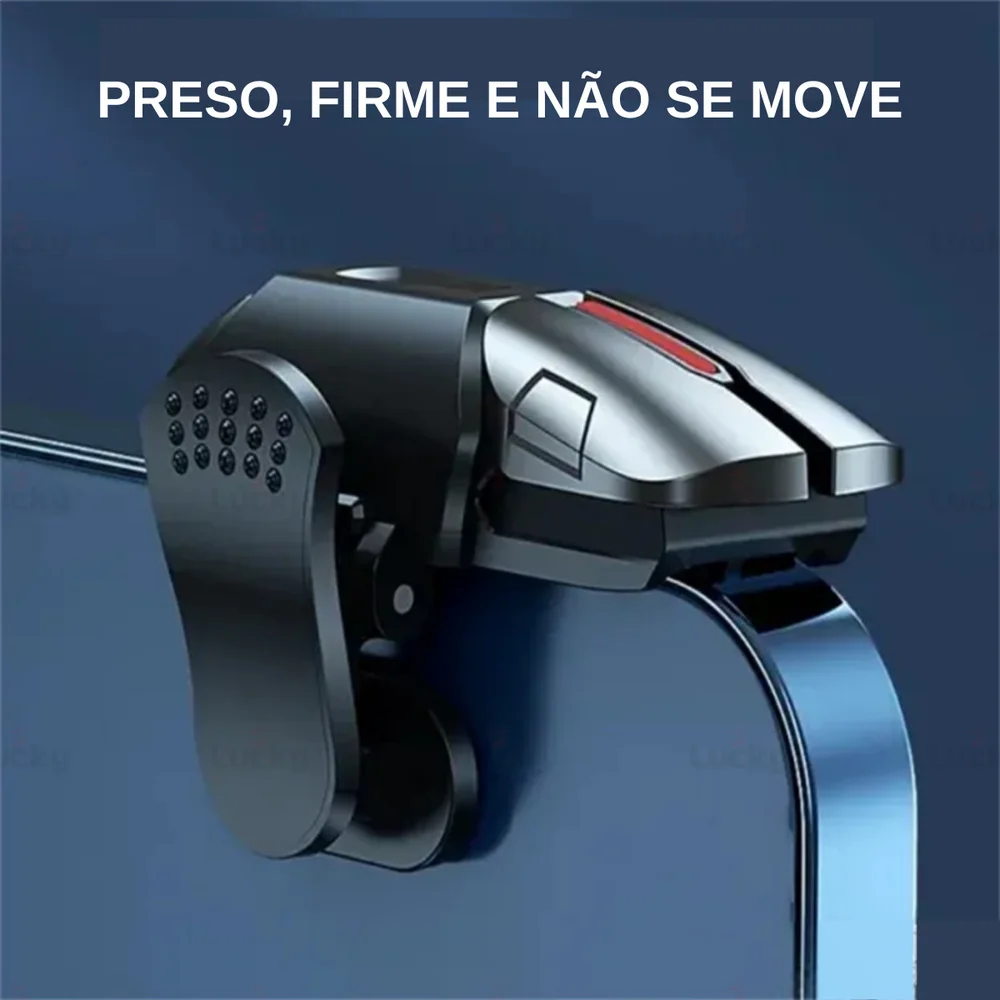 Kit Gatilho Gamer Celular + Luva Dedo (free Fire, Cod, Pubg)