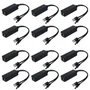 Kit 12 Adaptador Poe Ativo Power Over Ethernet 48v Saída 12v
