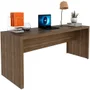 Mesa Para Escritório Escrivaninha 180 Cm Nogal