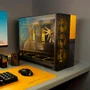 Gabinete Gamer Geometric Future Model 5 Vent Sem Fans Preto E Amarelo