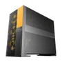 Gabinete Gamer Geometric Future Model 5 Vent Sem Fans Preto E Amarelo
