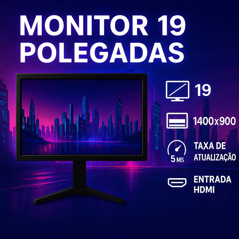 PC Gamer Intel i5 16gb SSD 240GB Placa Vídeo 4gb Monitor 19 - view 3