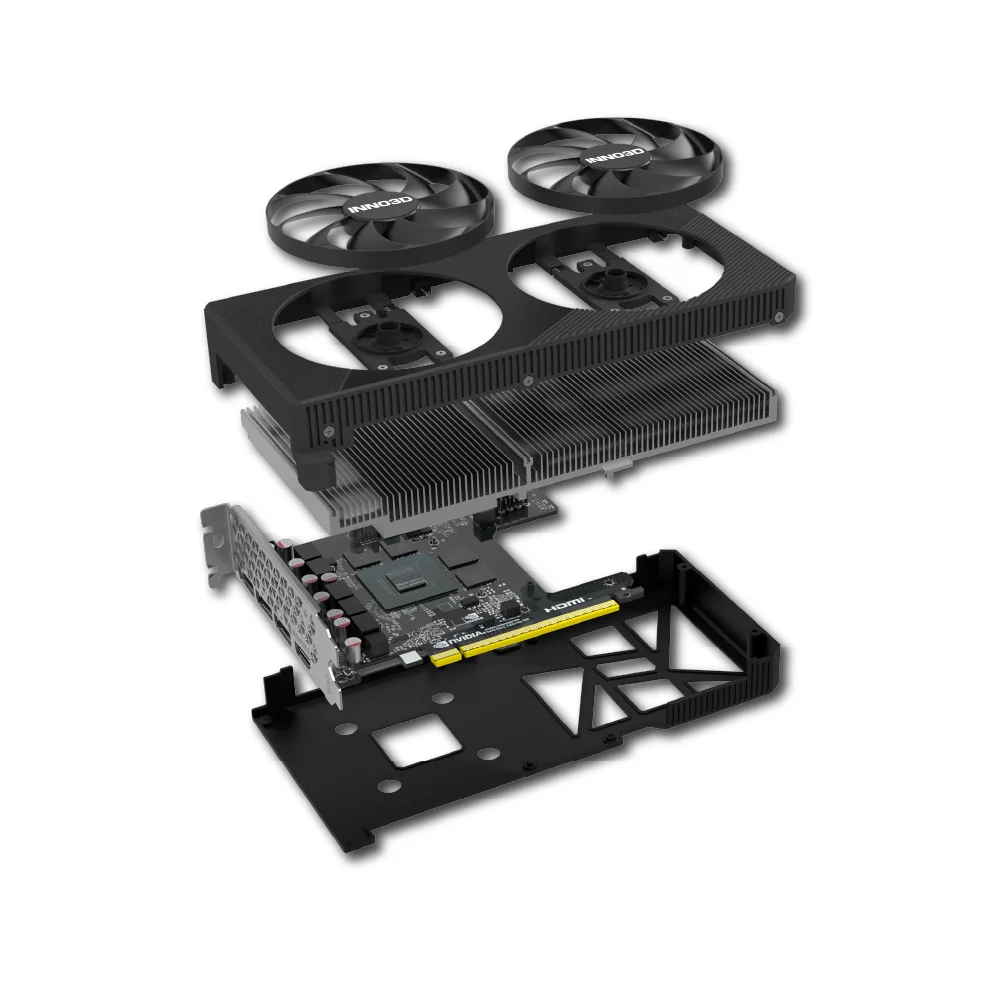 Placa De Video Gpu Inno3d Geforce RTX 5050 Twin X2 8GB 128bits Gddr6 N50502-08d6-174071n Placa De Video Gpu Inno3d Geforce RTX 5050 Twin X2 8GB 128bits Gddr6 N50502-08d6-174071n