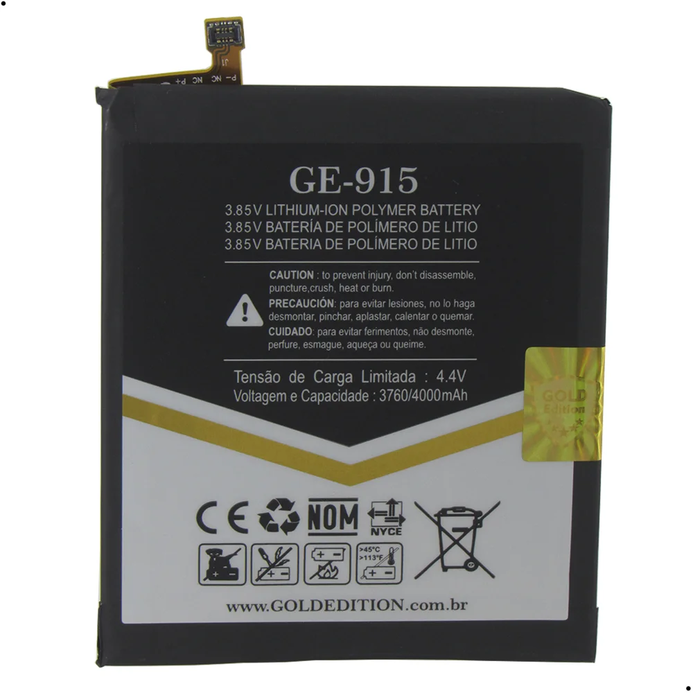 Bateria Gold Edition Ge-915 Compativel Com Moto G8 Plus Kd40