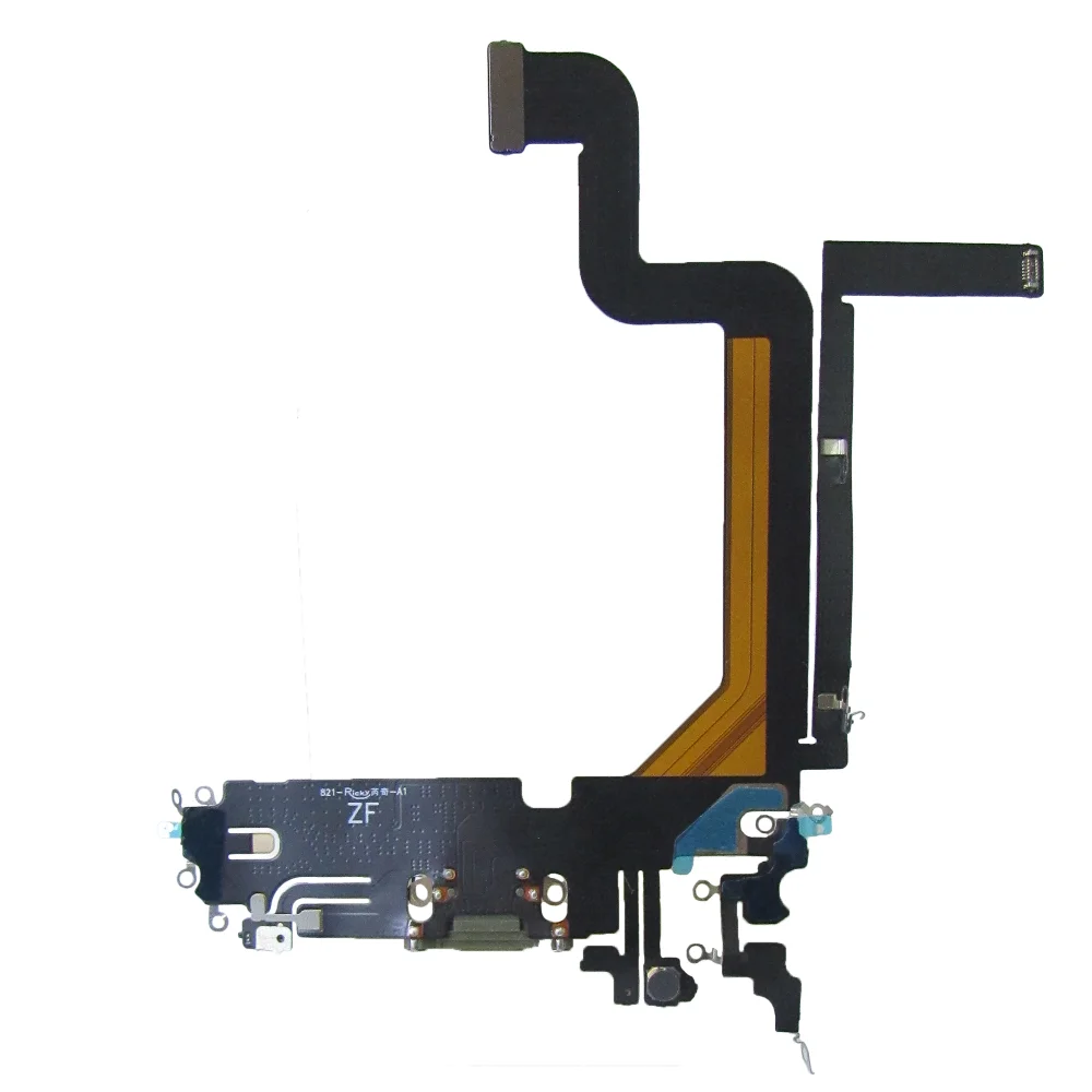 Flex De Carga Dock Conector Gold Para Iphone 14 Pro Max