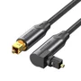 Cabo De Áudio Fibra Óptica Toslink 90º S Pdif 1m Vention