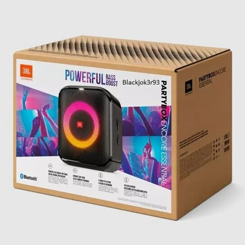 Caixa De Som Jbl Partybox Encore Bluetooth + Microfone - preto