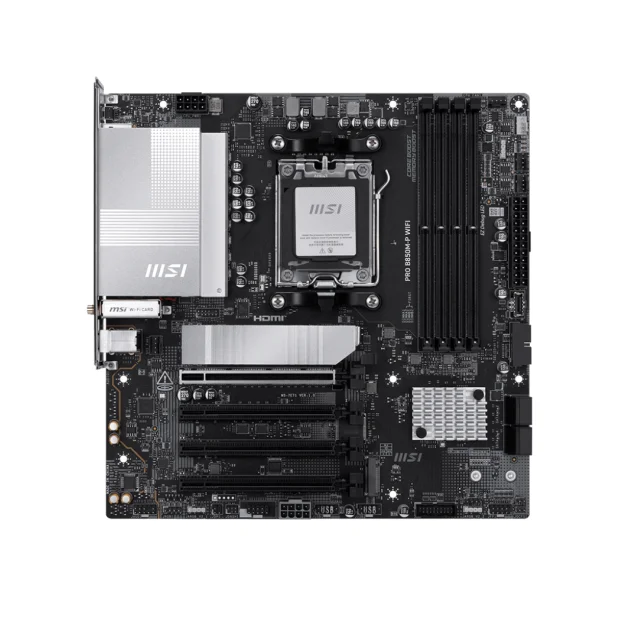 Placa Mãe Msi Pro B850m-p Wifi, Amd Am5, Matx, Wf/blt, Ddr5 - Pro B850m-p Wifi Placa Mãe Msi Pro B850m-p Wifi, Amd Am5, Matx, Wf/blt, Ddr5 - Pro B850m-p Wifi