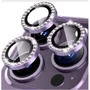 Kit Película Lente De Câmera Brilho Diamante Compatível Com Iphone 17 17 Air 17 Pro 17 Pro Max Cor:lilas;tamanho:iphone