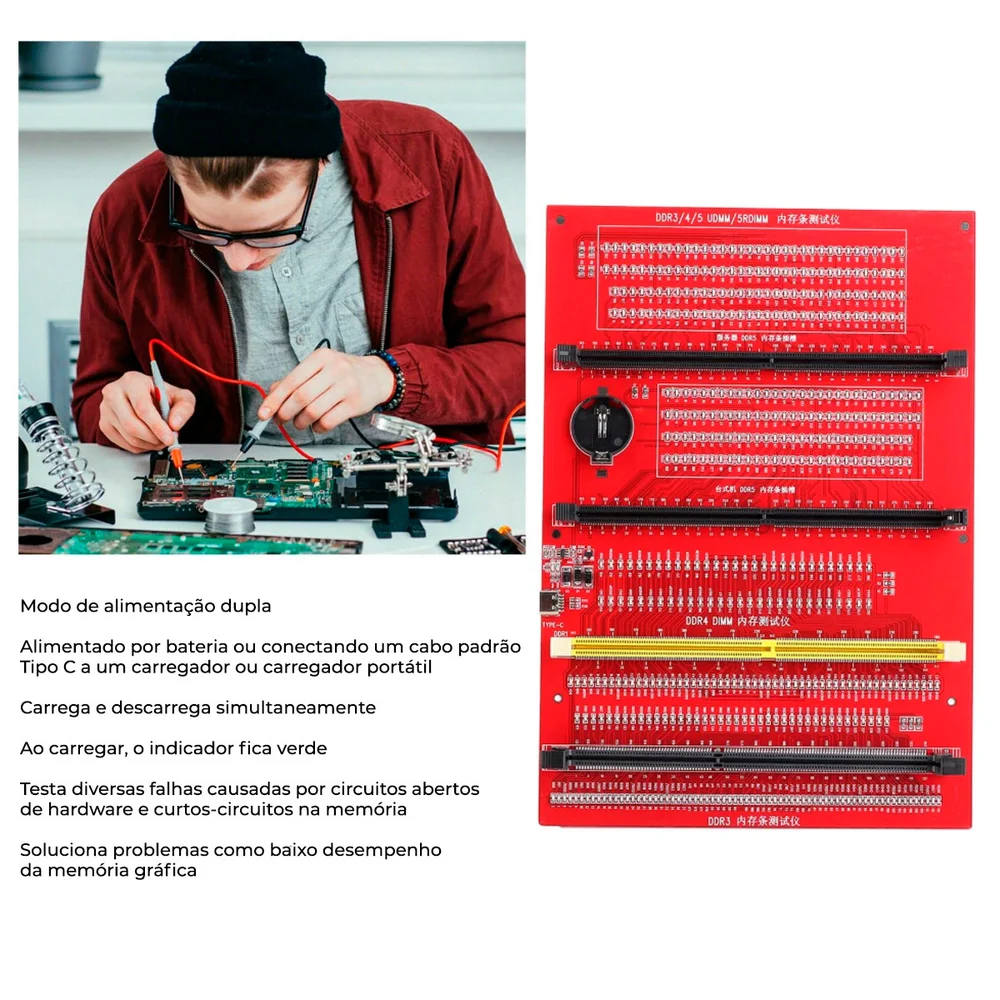 Testador De Memoria Ram Ddr3 Ddr4 Ddr5 Memory Analyzer Oem Testador De Memoria Ram Ddr3 Ddr4 Ddr5 Memory Analyzer Oem