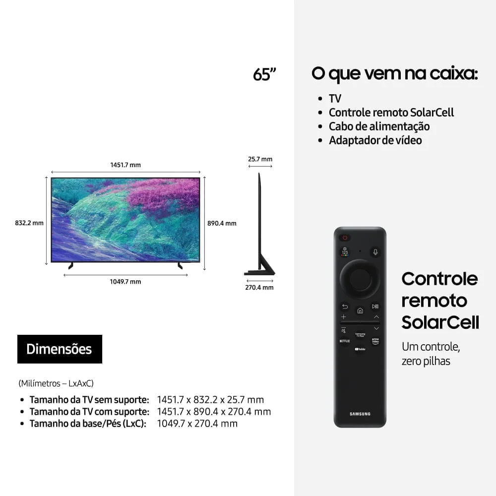 Samsung Vision Ai Tv 65” Neo QLED 4k Qn1ef + Soundbar Hw-q800f Kit