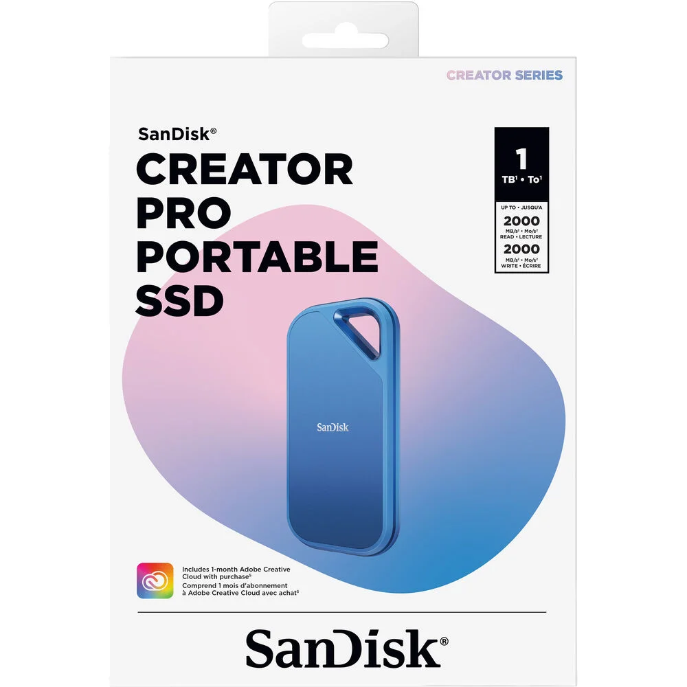 J*l様 【新品】SanDisk Creator ProポータブルSSD 1 T Produtos com até 15 OFF no PIX KaBuM