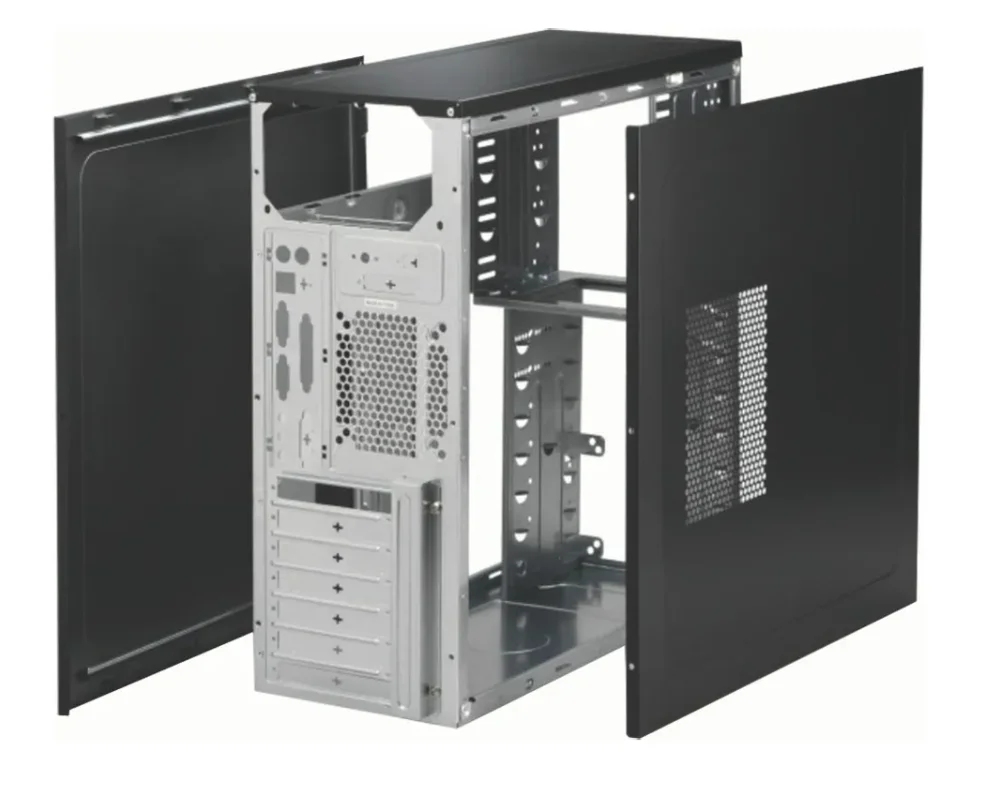 Gabinete Atx Cx-2d67 Sem Fonte Preto Baias 4/5.25 + 1/3.5 Ext