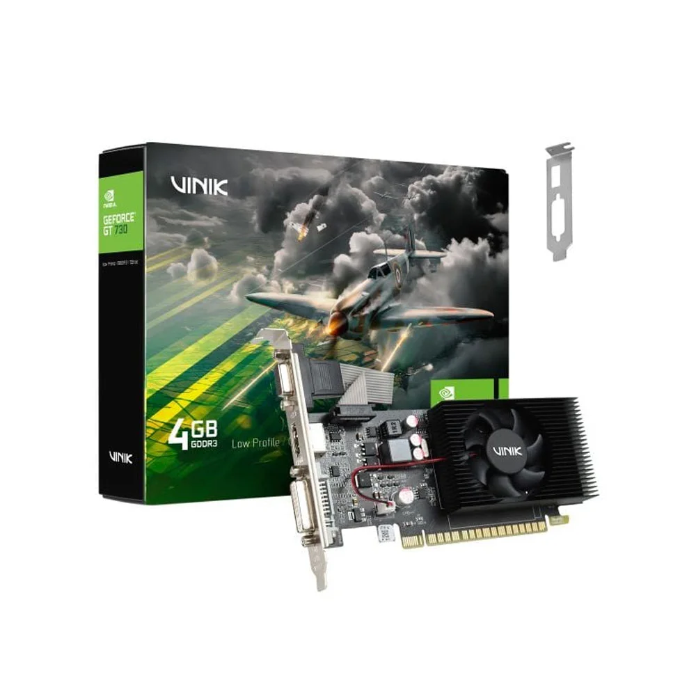 Vga Geforce 4gb Gt730, Vinik Ddr3, 128 Bits, Vga/dvi/hdmi, Low Profile, Single Fan - Gpuvk7304gblp0h2 Vga Geforce 4gb Gt730, Vinik Ddr3, 128 Bits, Vga/dvi/hdmi, Low Profile, Single Fan - Gpuvk7304gblp0h2