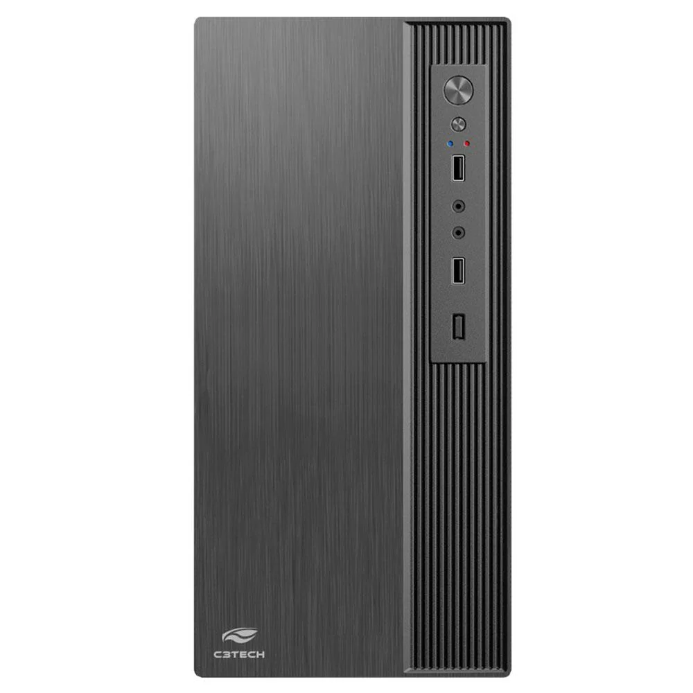 Gabinete C3tech Atx-37bk Micro Usb 2.0 S/ Fan