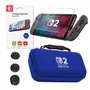 Bag Estojo + Película Vidro + Grip Analógico Para Switch 2