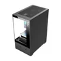 Gabinete Clanm Night Megalon Micro-ATX Mini Tower Preto