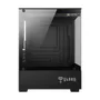 Gabinete Clanm Night Megalon Micro-ATX Mini Tower Preto